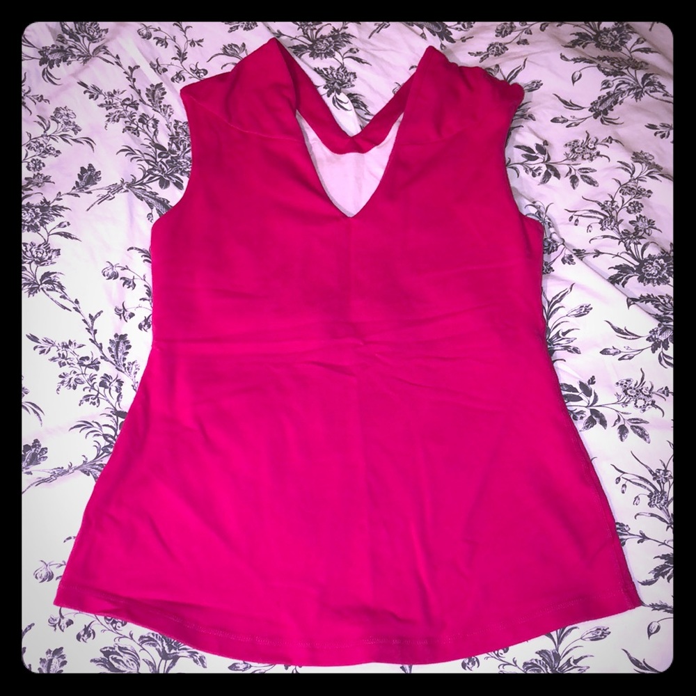 Lululemon Pink V Neck Tank
